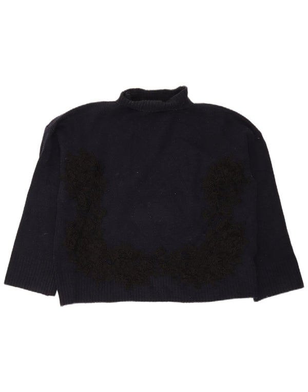 Marks & Spencer Damen-Pullover mit Rollkragen, Gr. 14, mittleres Marineblau