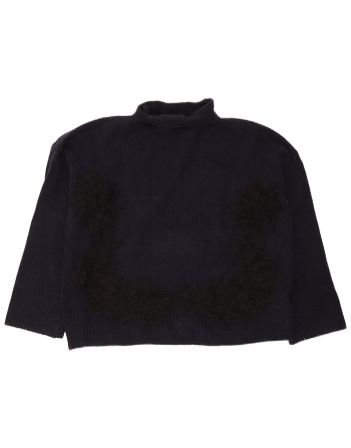 Marks & Spencer Damen-Pullover mit Rollkragen, Gr. 14, mittleres Marineblau