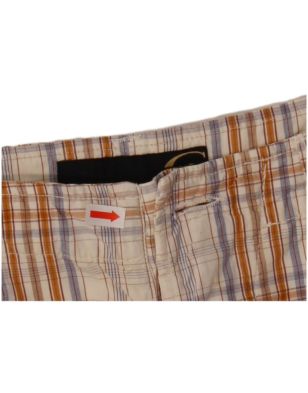 Just Cavalli Herren Cargoshorts W36 Large Beige Check