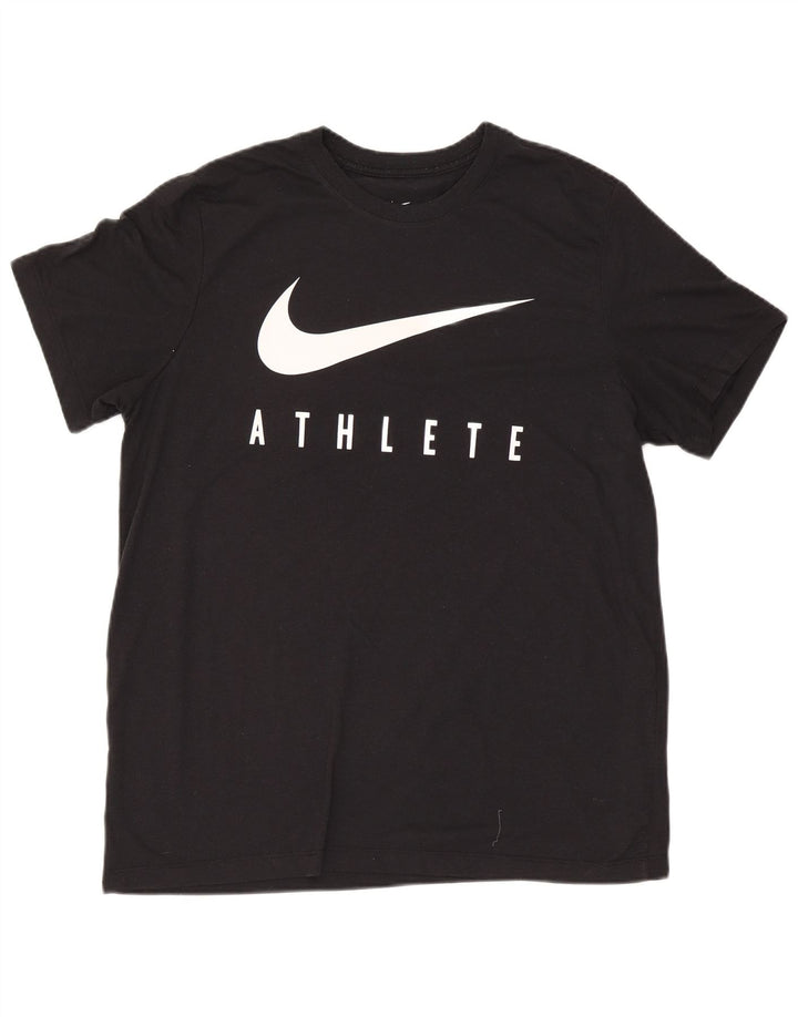 Nike Herren Dri Fit Graphic T-Shirt Top XL Schwarz Polyester