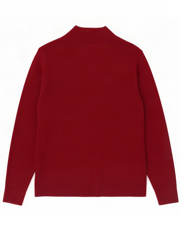 White Stuff Damen-Strickjacke in Übergröße, UK 16, große bordeauxrote Viskose