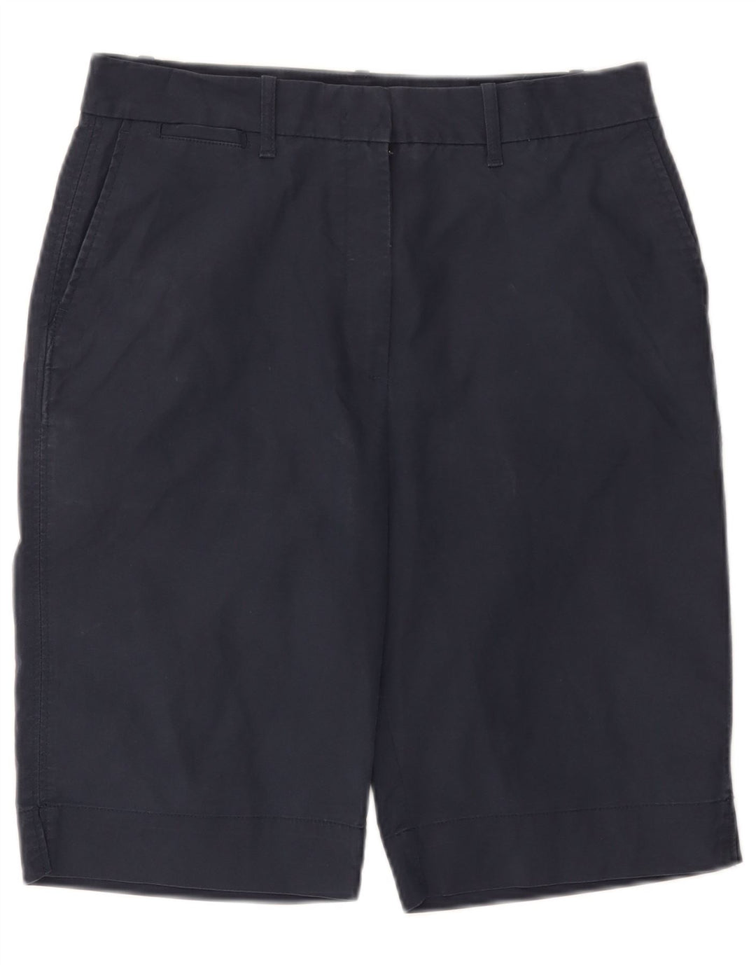 Marks & Spencer Damen Chinoshorts UK 12 Medium W32 Marineblaue Baumwolle