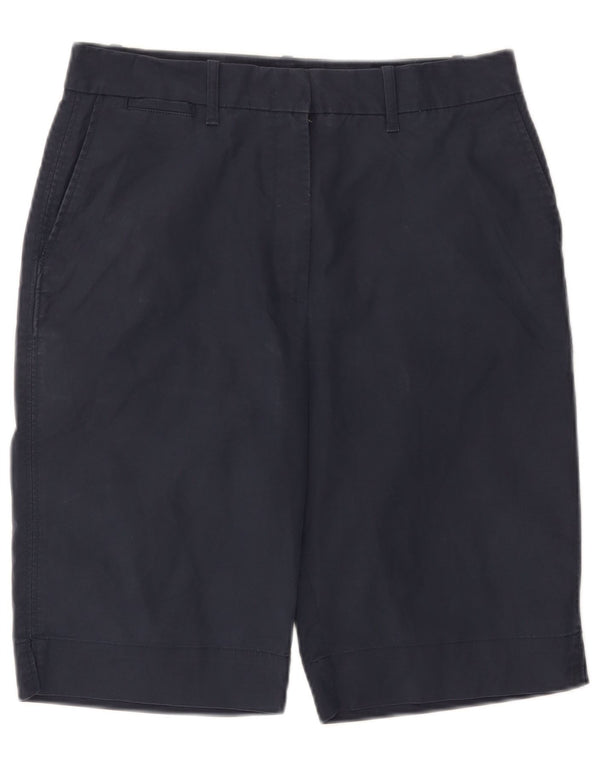 Marks & Spencer Damen Chinoshorts UK 12 Medium W32 Marineblaue Baumwolle