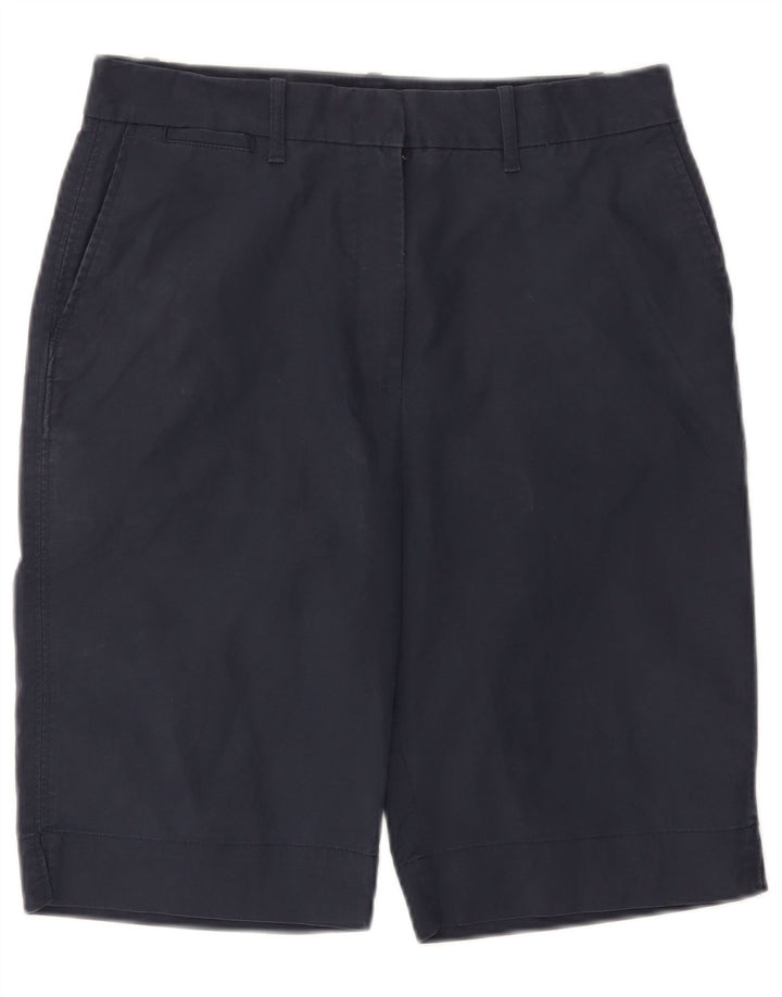 Marks & Spencer Damen Chinoshorts UK 12 Medium W32 Marineblaue Baumwolle