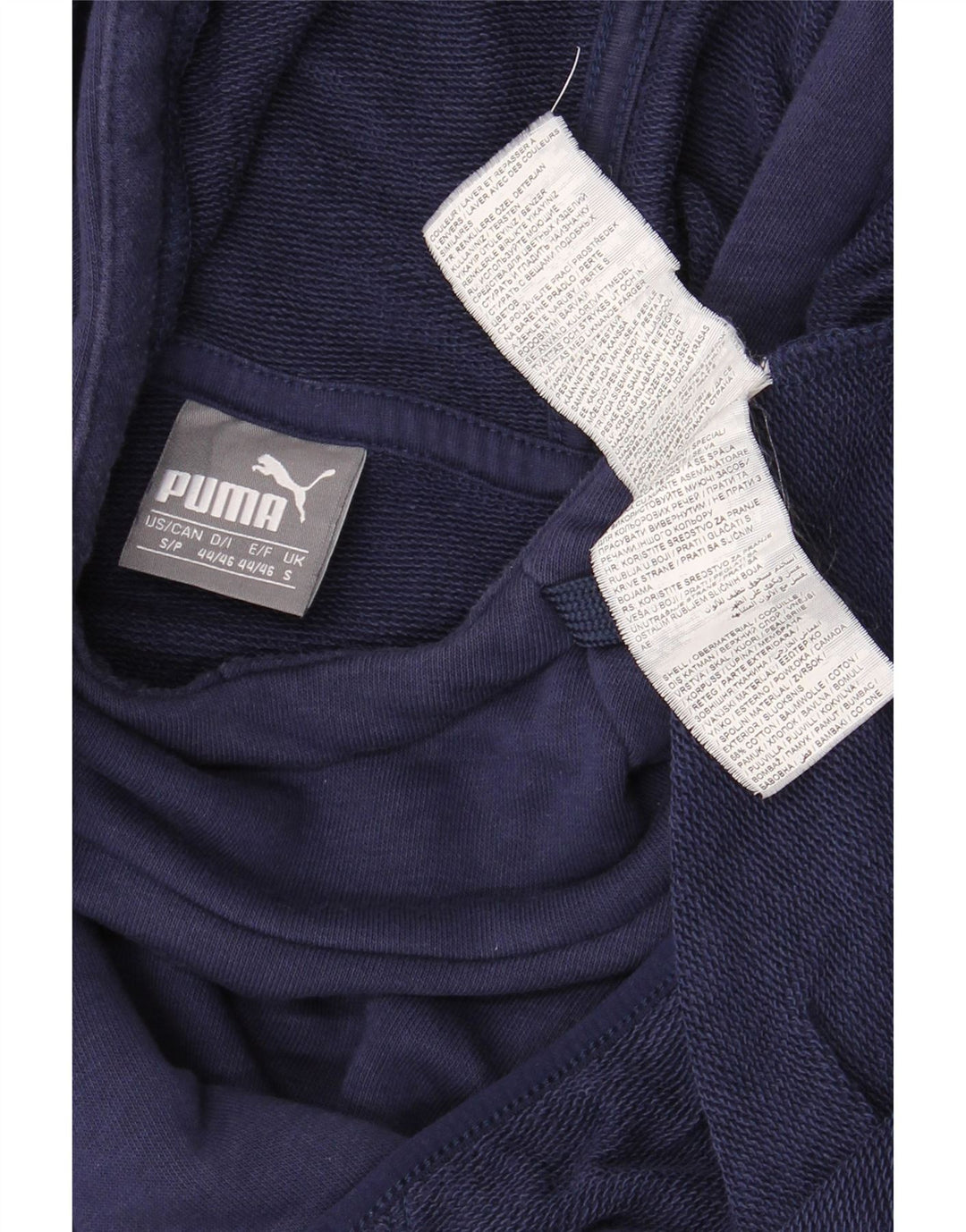 PUMA Herren Kapuzenpullover, klein, marineblau, Baumwolle