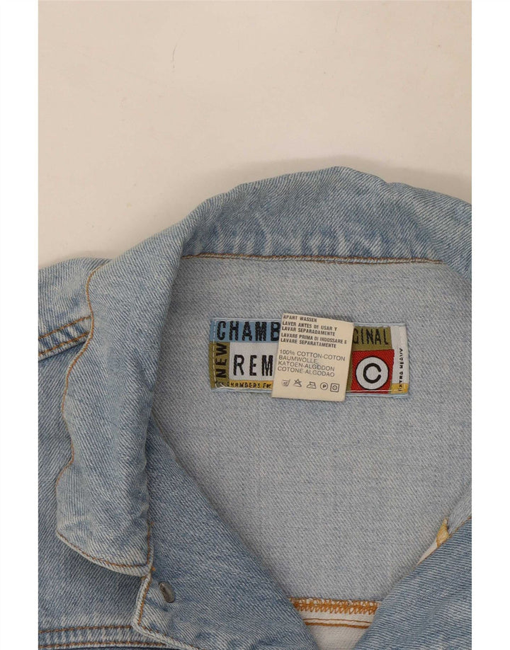 Chambers Damen-Jeansjacke mit Grafik, UK 12, mittelblaue Baumwolle