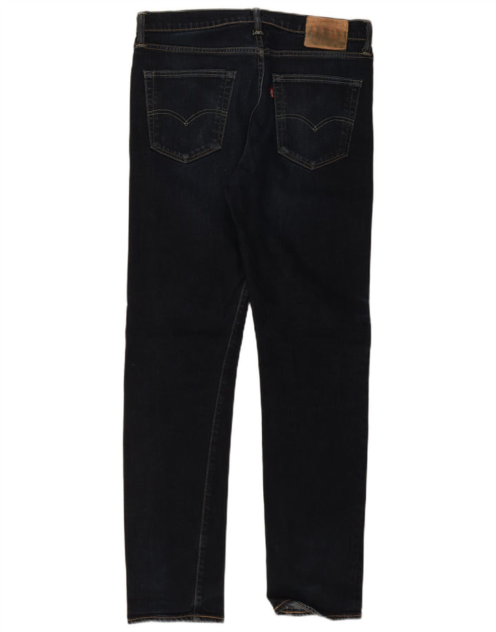 Levi's Herren 522 Slim Jeans W34 L34 Marineblaue Baumwolle