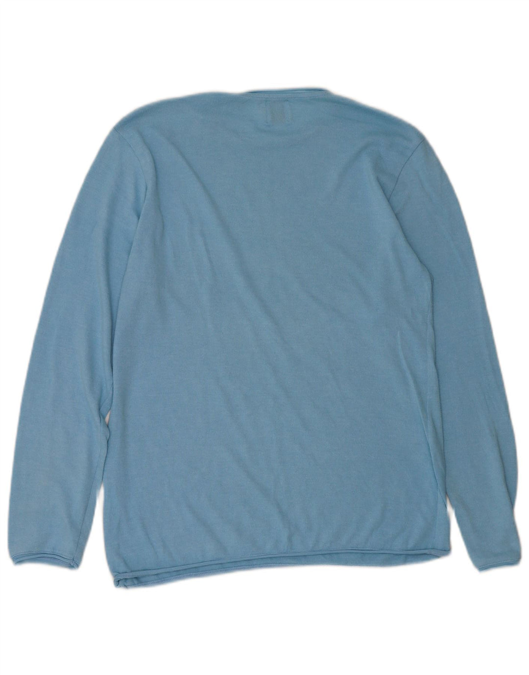 Zara Herren-Pullover mit Rundhalsausschnitt, Größe L, Blau