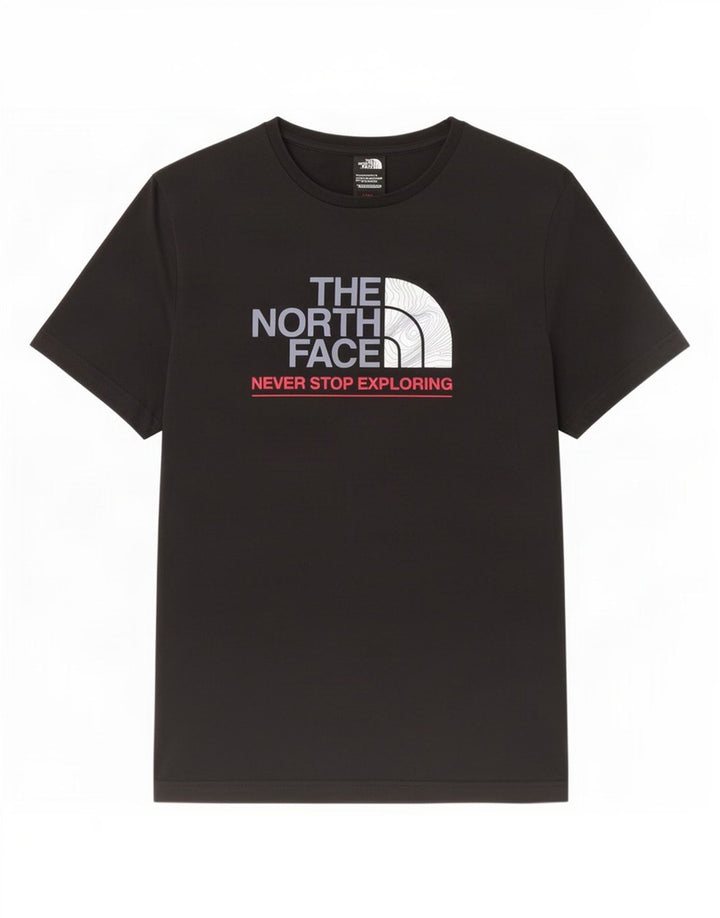 The North Face Herren-T-Shirt mit Grafik, mittelschwarze Baumwolle