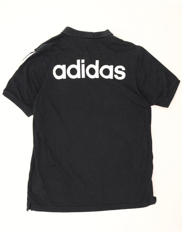 Adidas Herren Climalite Graphic Poloshirt Große schwarze Baumwolle