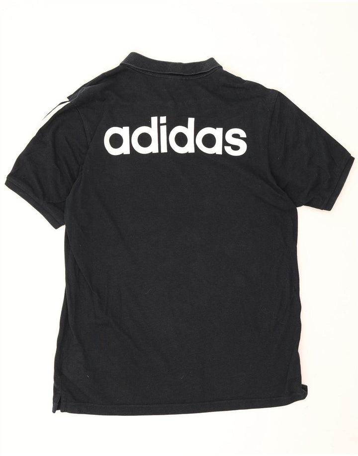 Adidas Herren Climalite Graphic Poloshirt Große schwarze Baumwolle