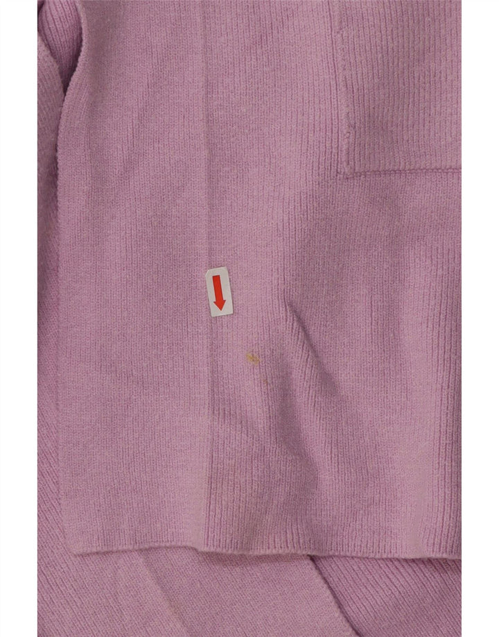 Marks & Spencer Damen Longline Open Cardigan Pullover UK 12 Mittelrosa