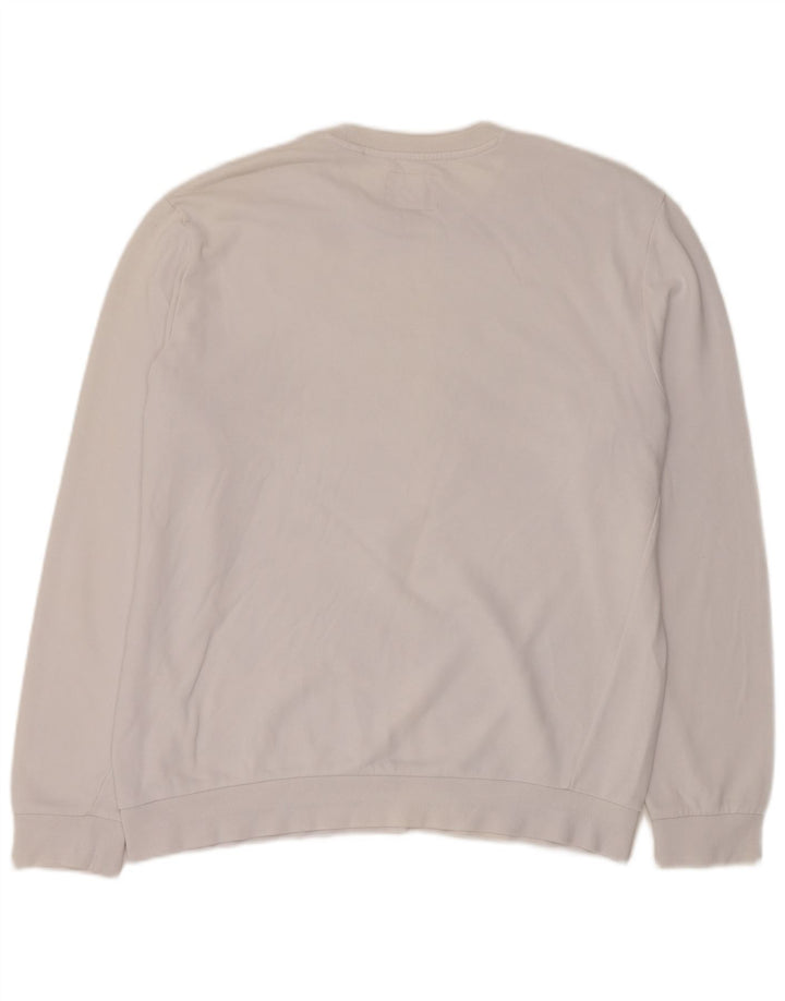 Guess Herren-Sweatshirt mit Grafik, XL, cremefarbene Baumwolle