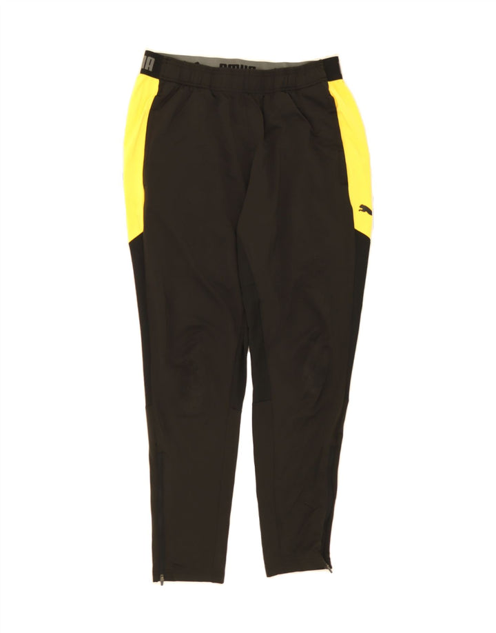 PUMA Mens Graphic Tracksuit Trousers Large Black Colourblock Polyester Vintage Puma and Second-Hand Puma from Messina Hembry 