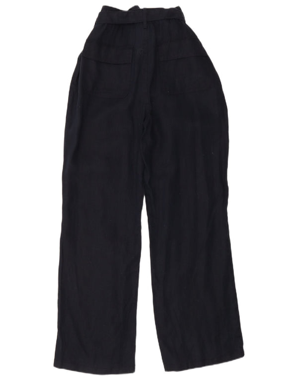 Marks & Spencer Damen-Hose mit hoher Taille, UK 14, Größe L, W29, L30, Marineblau
