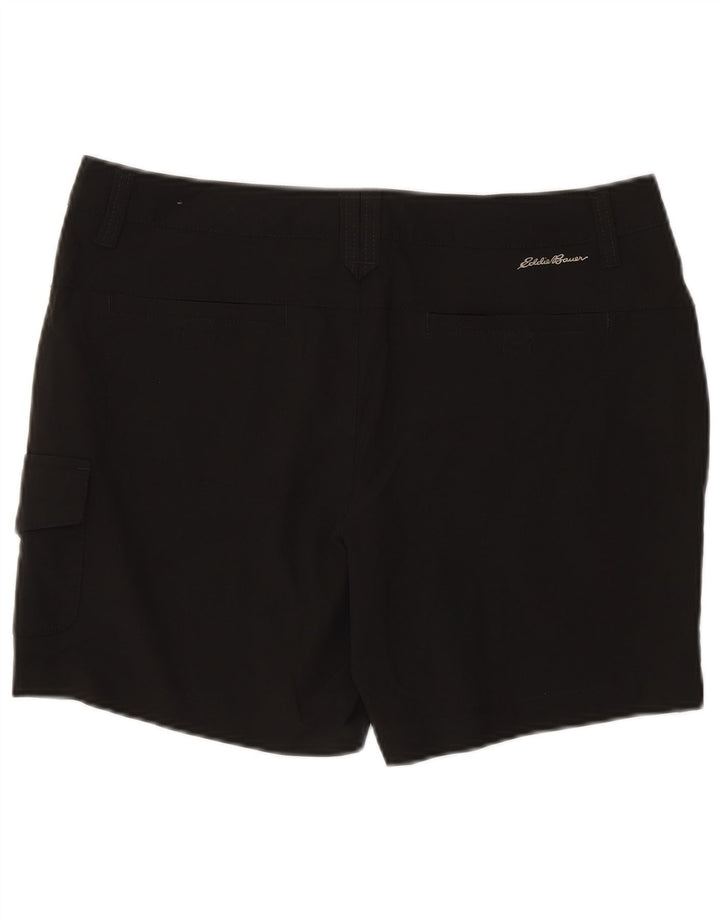 Eddie Bauer Damen Cargoshorts US 8 Medium W30 Schwarz Polyester