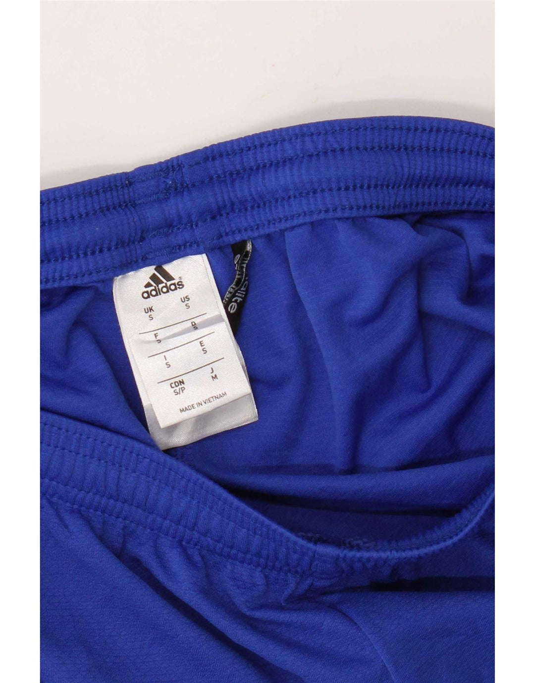 Adidas Damen Climalite Sport Shorts UK 10 Small Blau Polyester