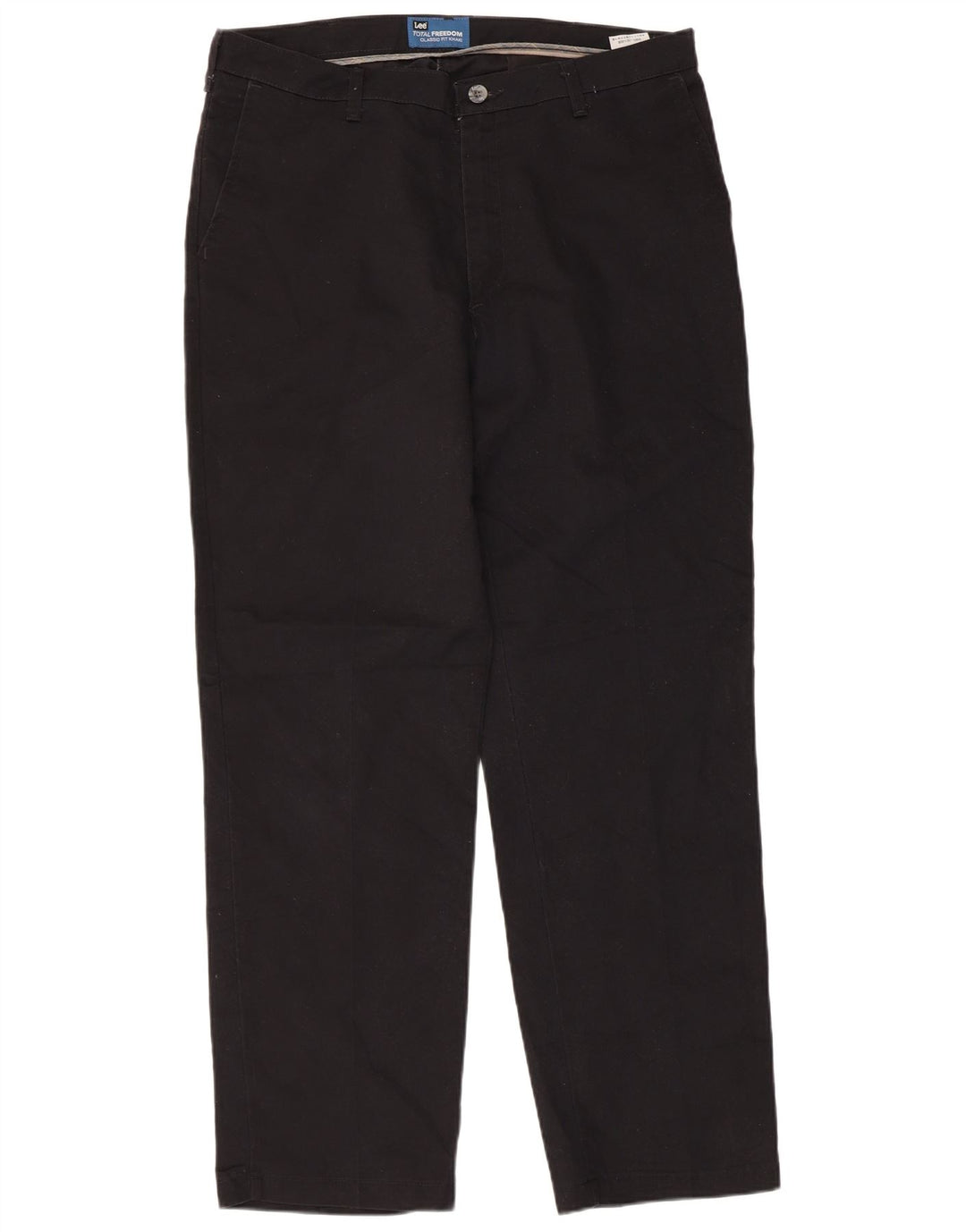 LEE Herren Total Freedom Classic Fit Straight Chino Hose W36 L32 Schwarz