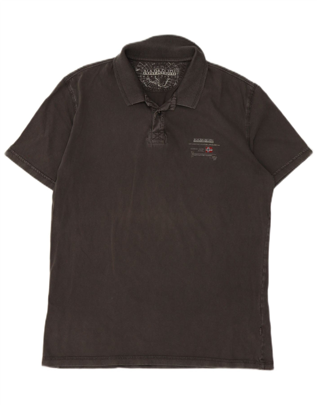 NAPAPIJRI Herren-Poloshirt, groß, graue Baumwolle
