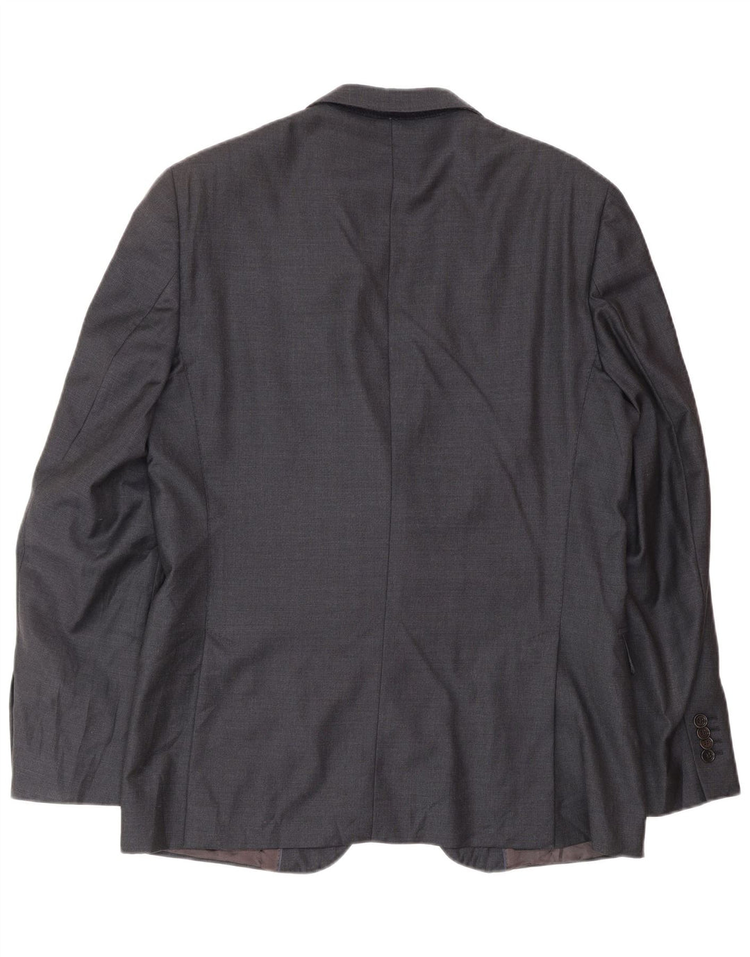 MASSIMO DUTTI Herren-Blazerjacke mit 2 Knöpfen, EU 52, große marineblaue Wolle