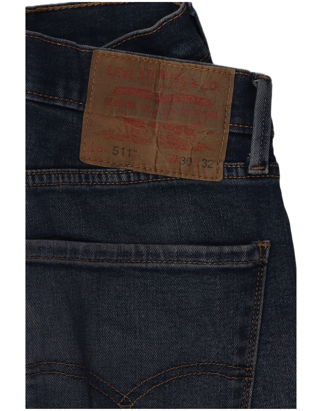 LEVI'S Herren 511 Slim Jeans W30 L32 Blaue Baumwolle