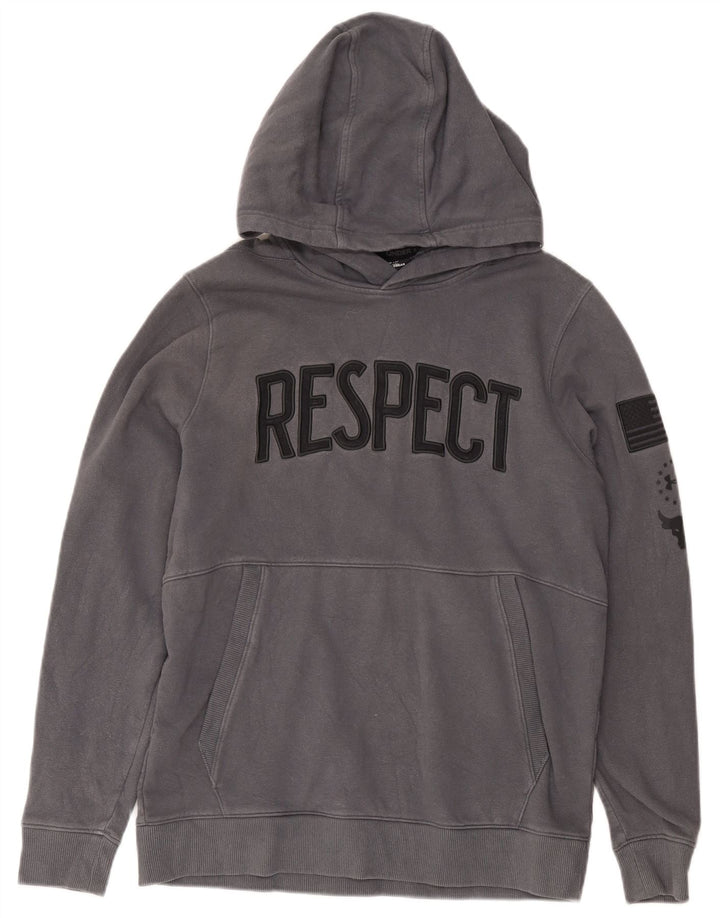 Under Armour Herren-Kapuzenpullover mit Grafik, mittelgraue Baumwolle
