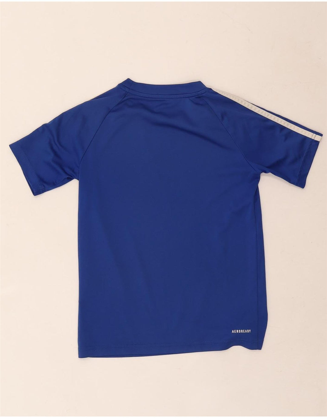 Adidas Jungen Aeroready T-Shirt Top 9-10 Jahre Blaues Polyester