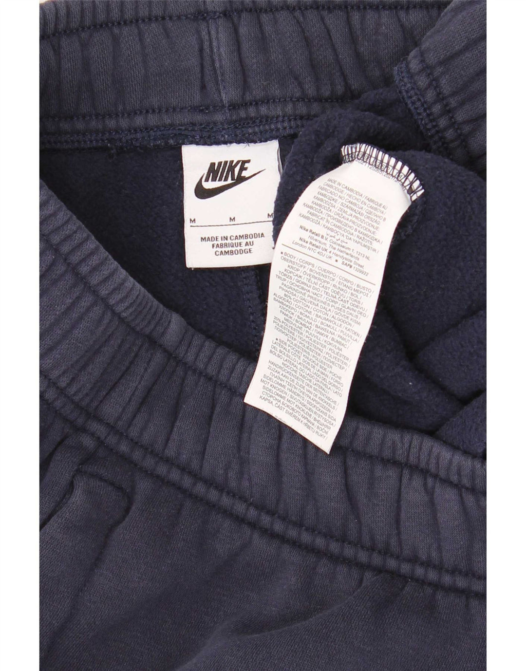 Nike Herren-Trainingsanzug-Hose mit Grafik, mittelgroß, Marineblau, Farbblock