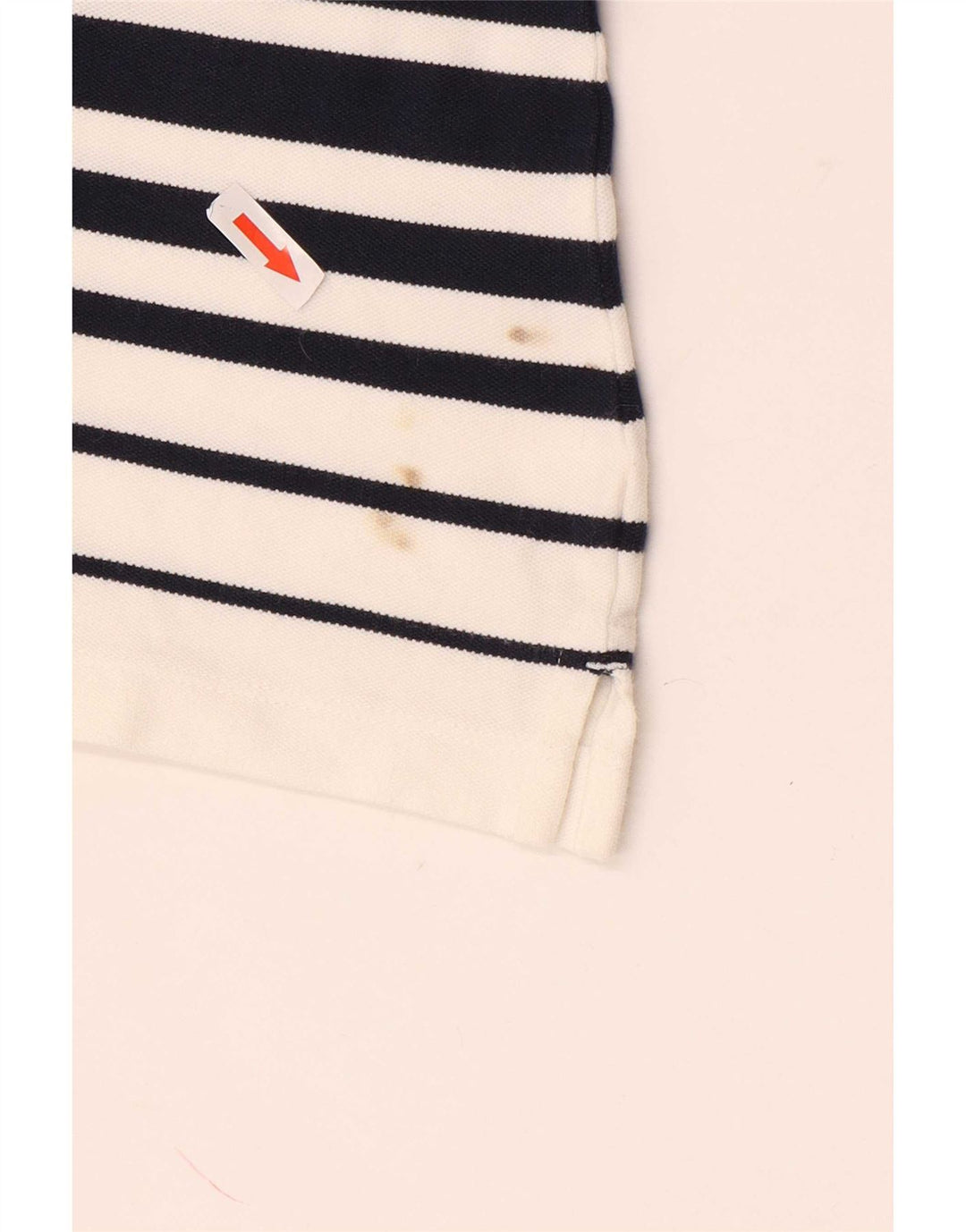 Tommy Hilfiger Damen Poloshirt UK 14 Mittel Marineblau gestreift