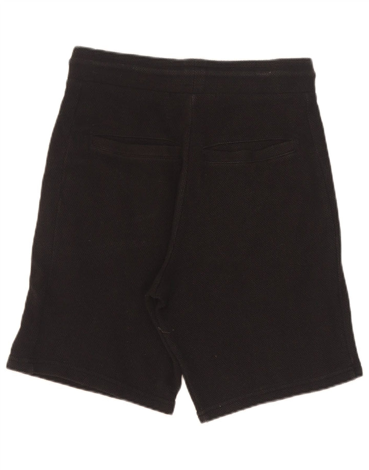 Zara Damen Sportshorts UK 10 Small Schwarz Baumwolle