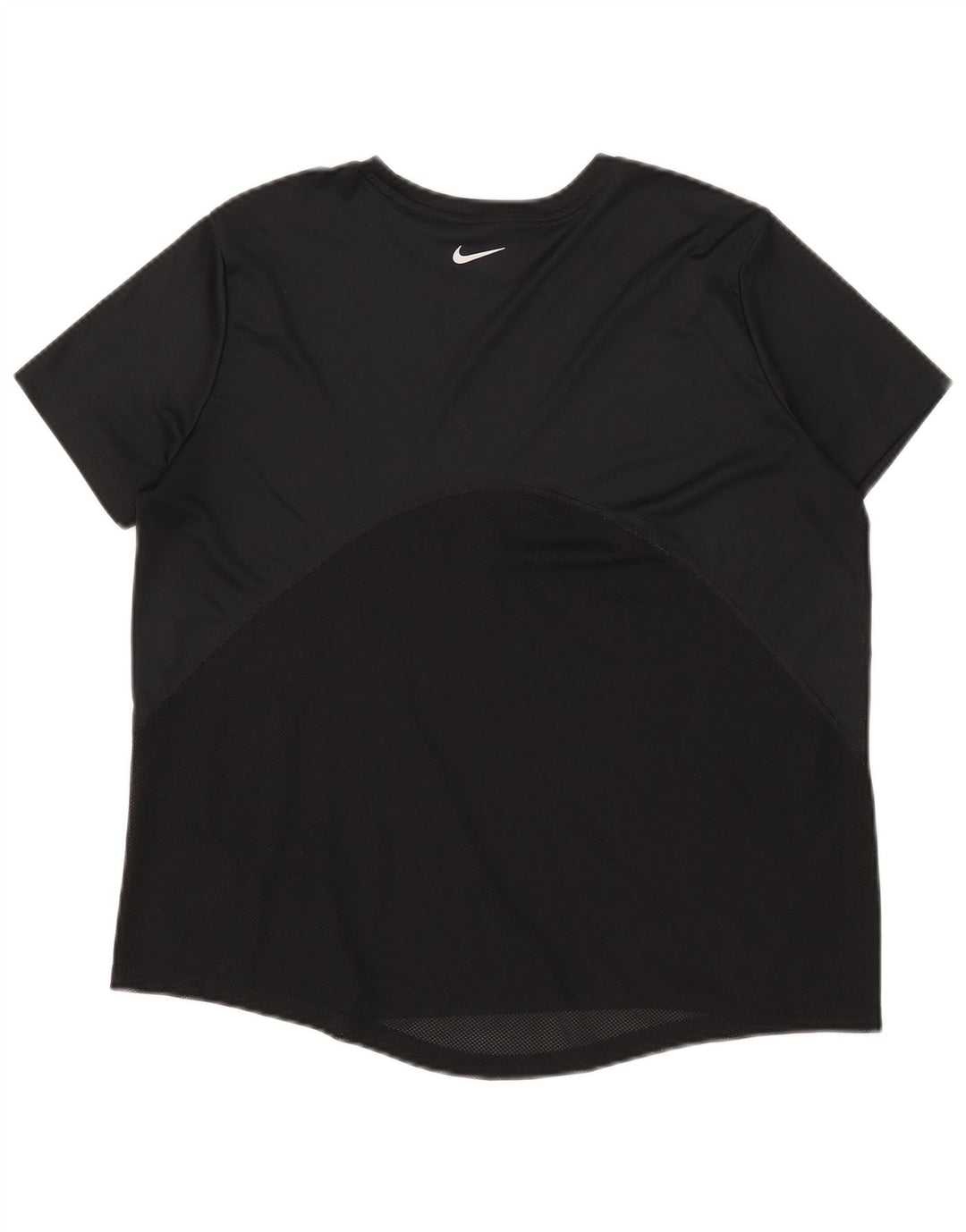 Nike Damen Dri Fit T-Shirt Top UK 16 Large Schwarz