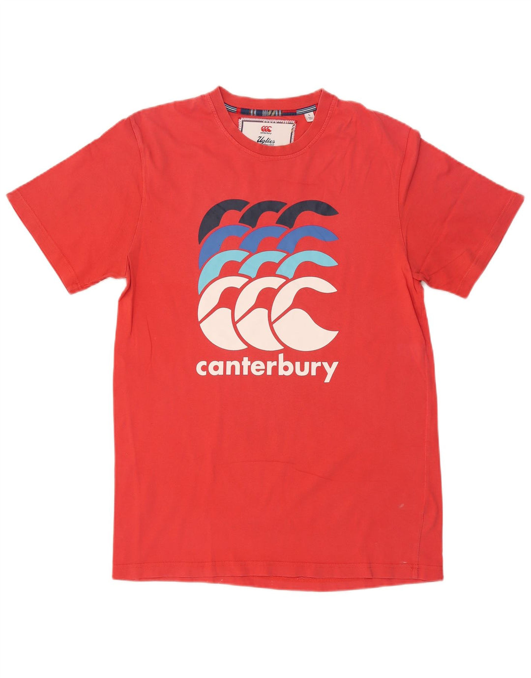 CANTERBURY Herren-T-Shirt mit Grafik, Größe L, aus roter Baumwolle