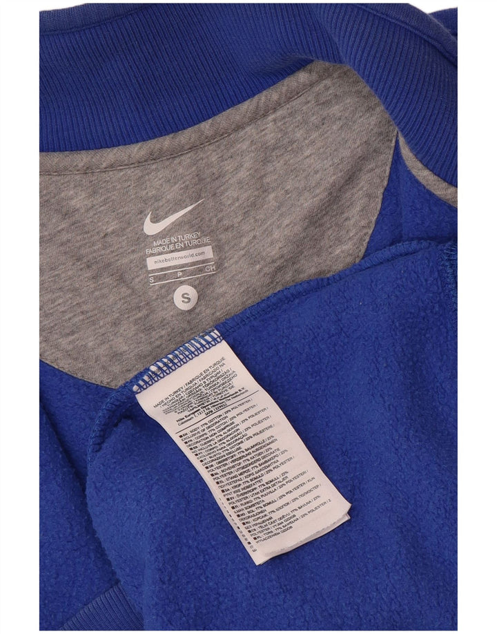 NIKE Herren-Trainingsanzug-Oberteil, Jacke, Größe S, Blau, Baumwolle