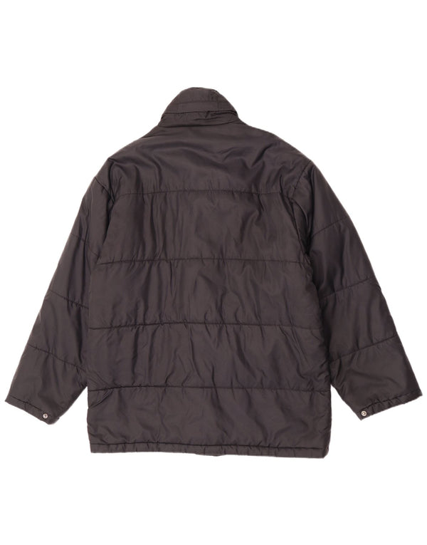 Egon Von Furstenberg Herren Wattierte Jacke UK 40 Large Schwarz