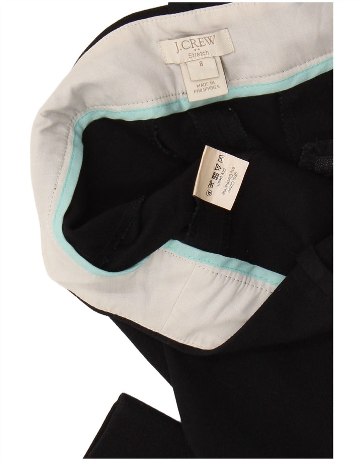 J. CREW Damen Stretch Slim Cropped Hose US 8 Medium W30 L26 Schwarz