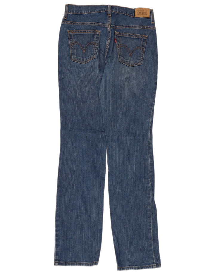 Levi's Damen 505 Straight Jeans US 4 Small W28 L32 Blaue Baumwolle