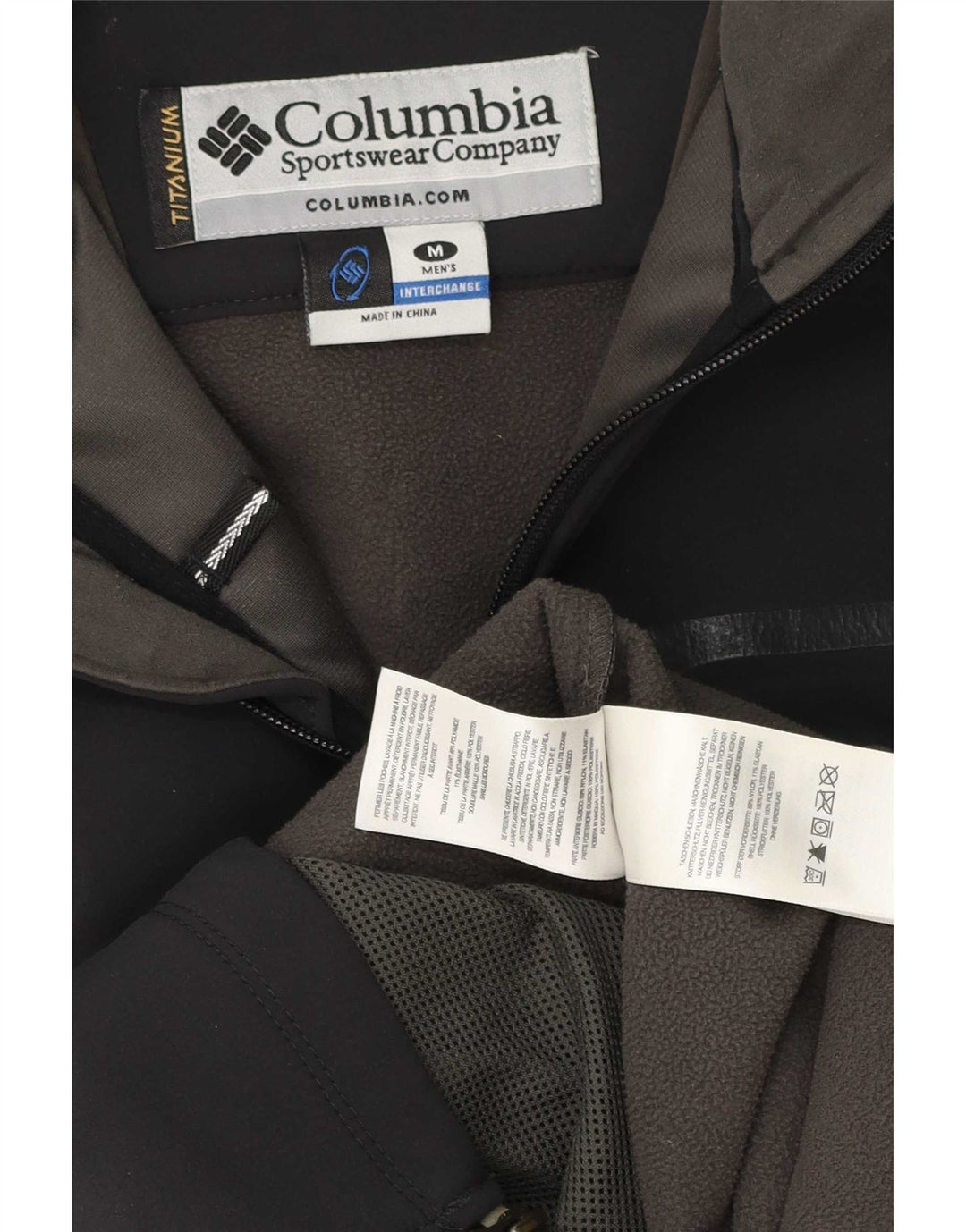 Columbia Herren Titanium Windjacke UK 38 Mittelschwarzes Polyester