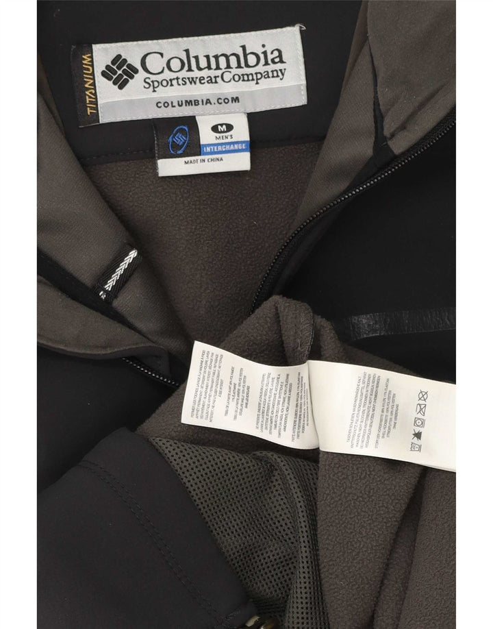 Columbia Herren Titanium Windjacke UK 38 Mittelschwarzes Polyester