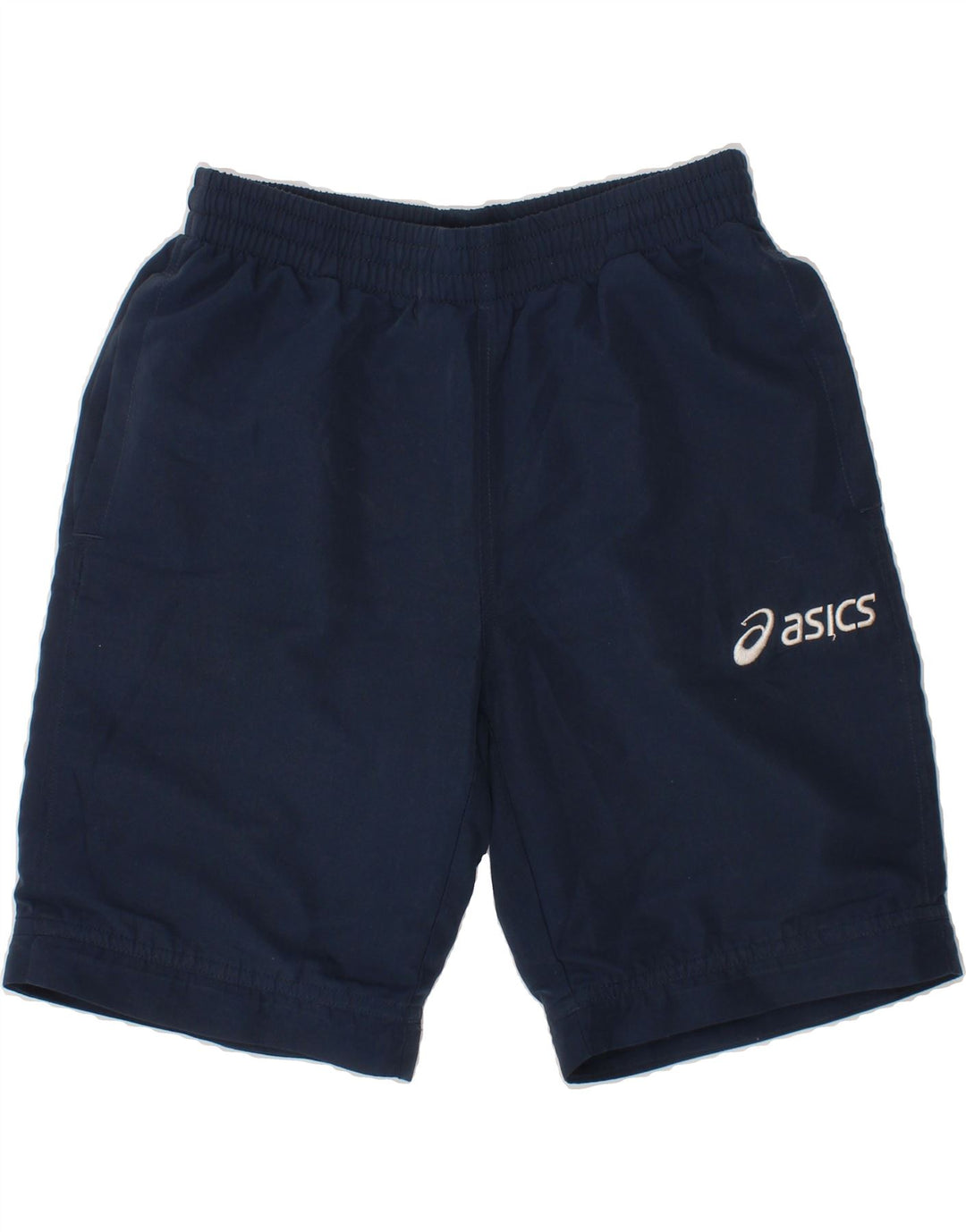 ASICS Boys Sport Shorts 9-10 Years Navy Blue Polyester Vintage Asics and Second-Hand Asics from Messina Hembry 