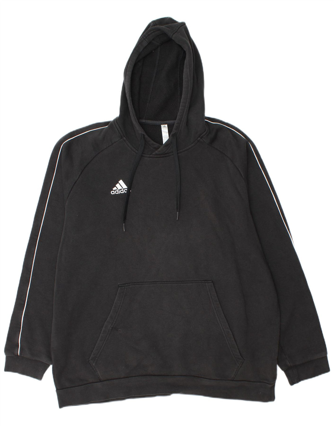 ADIDAS Herren Kapuzenpullover 2XL Schwarz Baumwolle