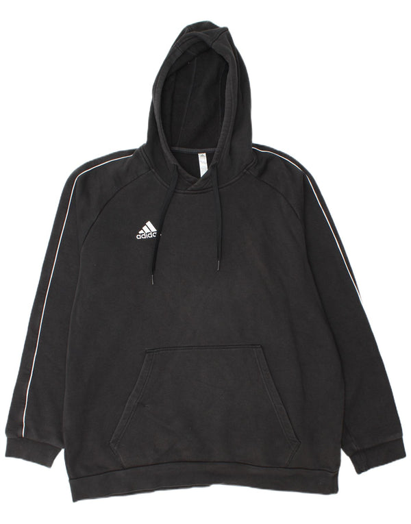 ADIDAS Herren Kapuzenpullover 2XL Schwarz Baumwolle