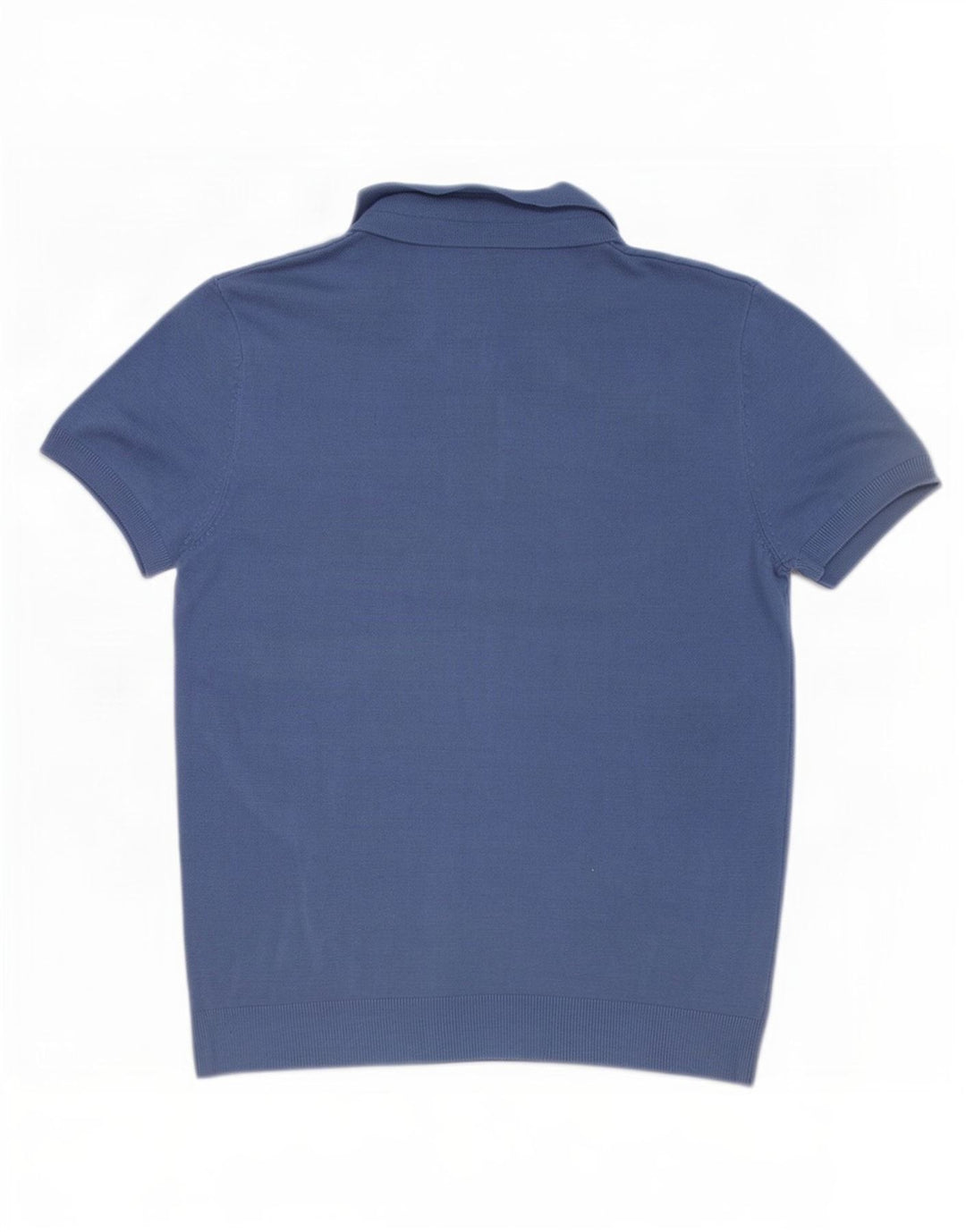 Zara Herren Poloshirt Mittelblaue Viskose