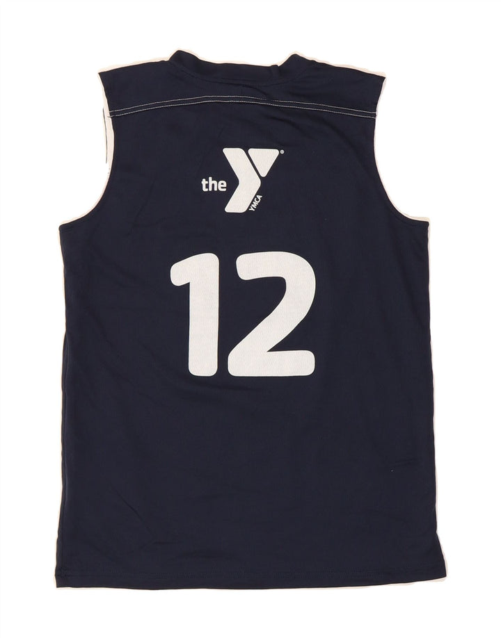 NBA Boys The Ymca Nuggets Graphic Vest Top 10-11 Years Navy Blue Vintage NBA and Second-Hand NBA from Messina Hembry 