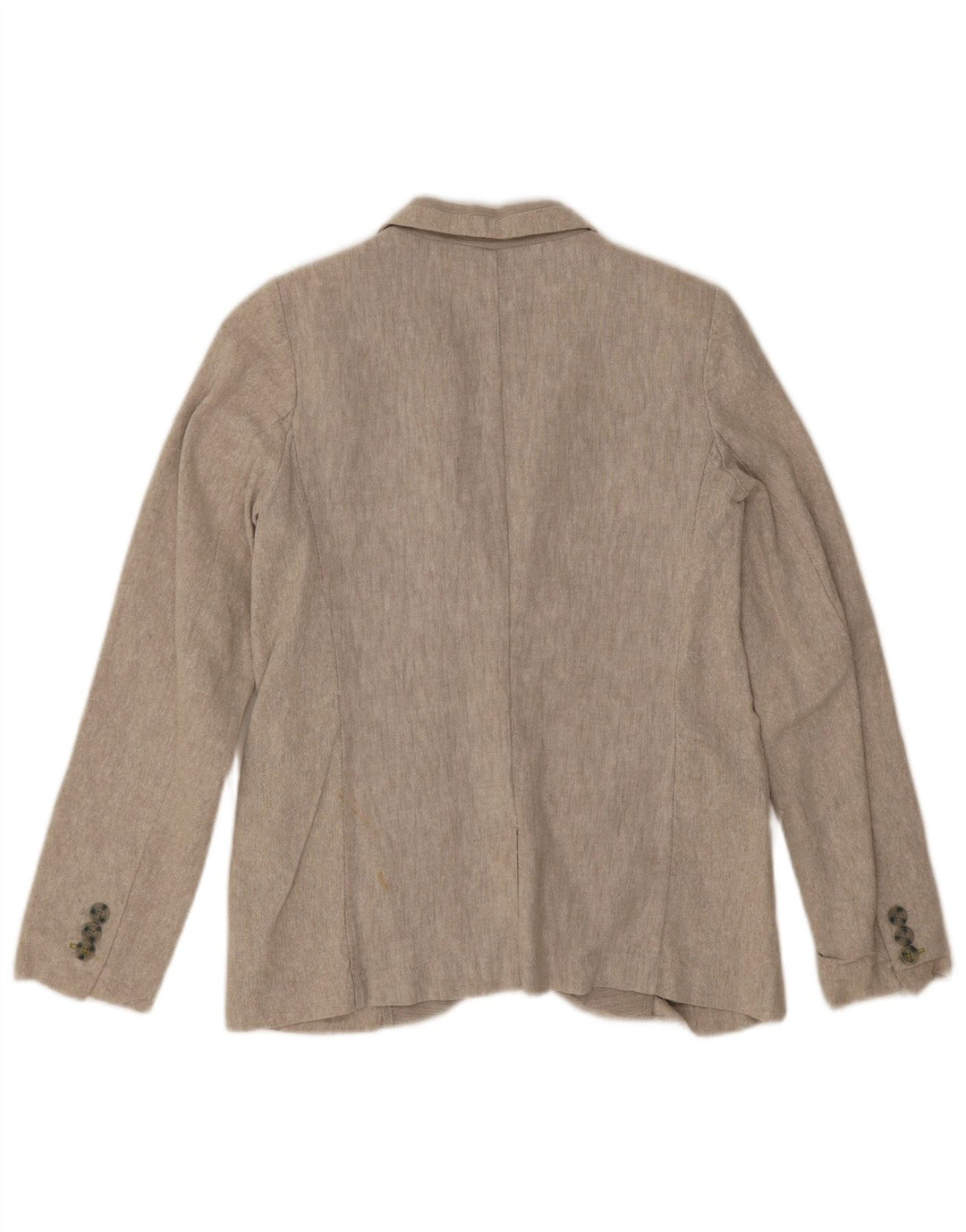 Zara Jungen-Blazer mit 2 Knöpfen, 11–12 Jahre, beige Leinen