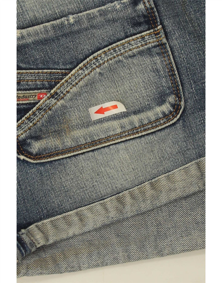 Diesel Damen Jeansshorts W29 mittelblaue Baumwolle