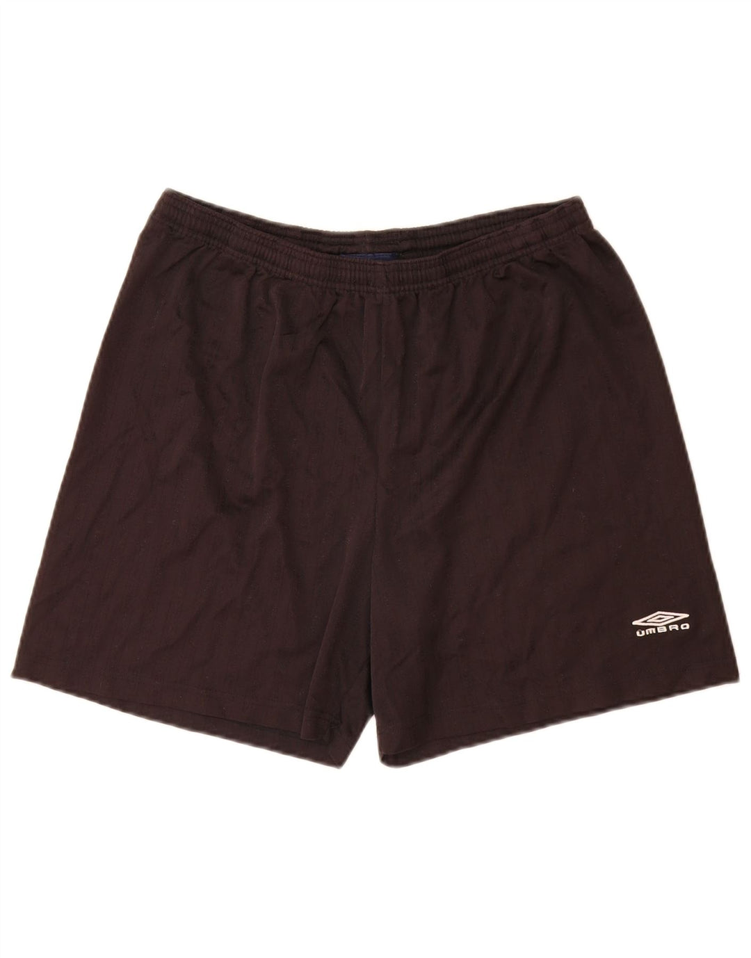 Umbro Herren-Sportshorts, groß, schwarzes Nadelstreifen-Polyester