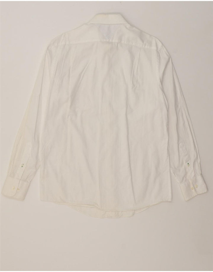 TOMMY HILFIGER Mens Slim Fit Shirt Size 16 Large White Cotton Vintage Tommy Hilfiger and Second-Hand Tommy Hilfiger from Messina Hembry 