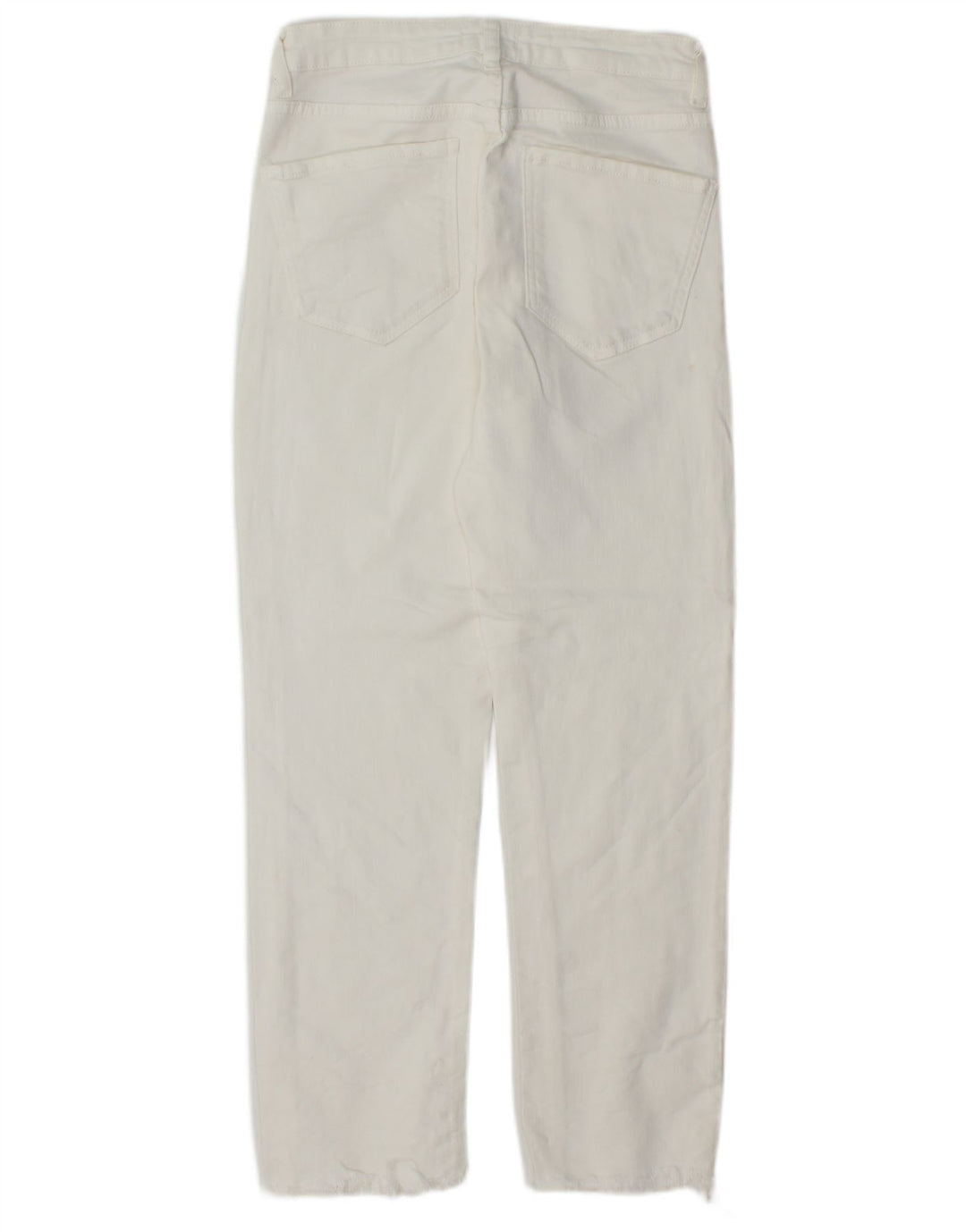 ZARA Damen Straight Jeans EU 36 XS W26 L26 Weiß