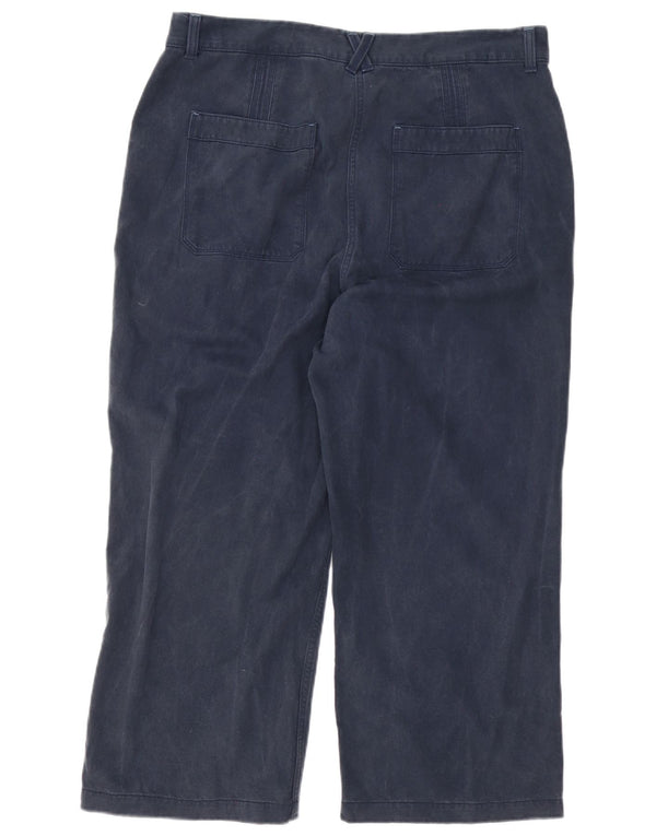 White Stuff Gerade geschnittene Damenhose, UK 16, Größe L, W36, L25, Marineblau