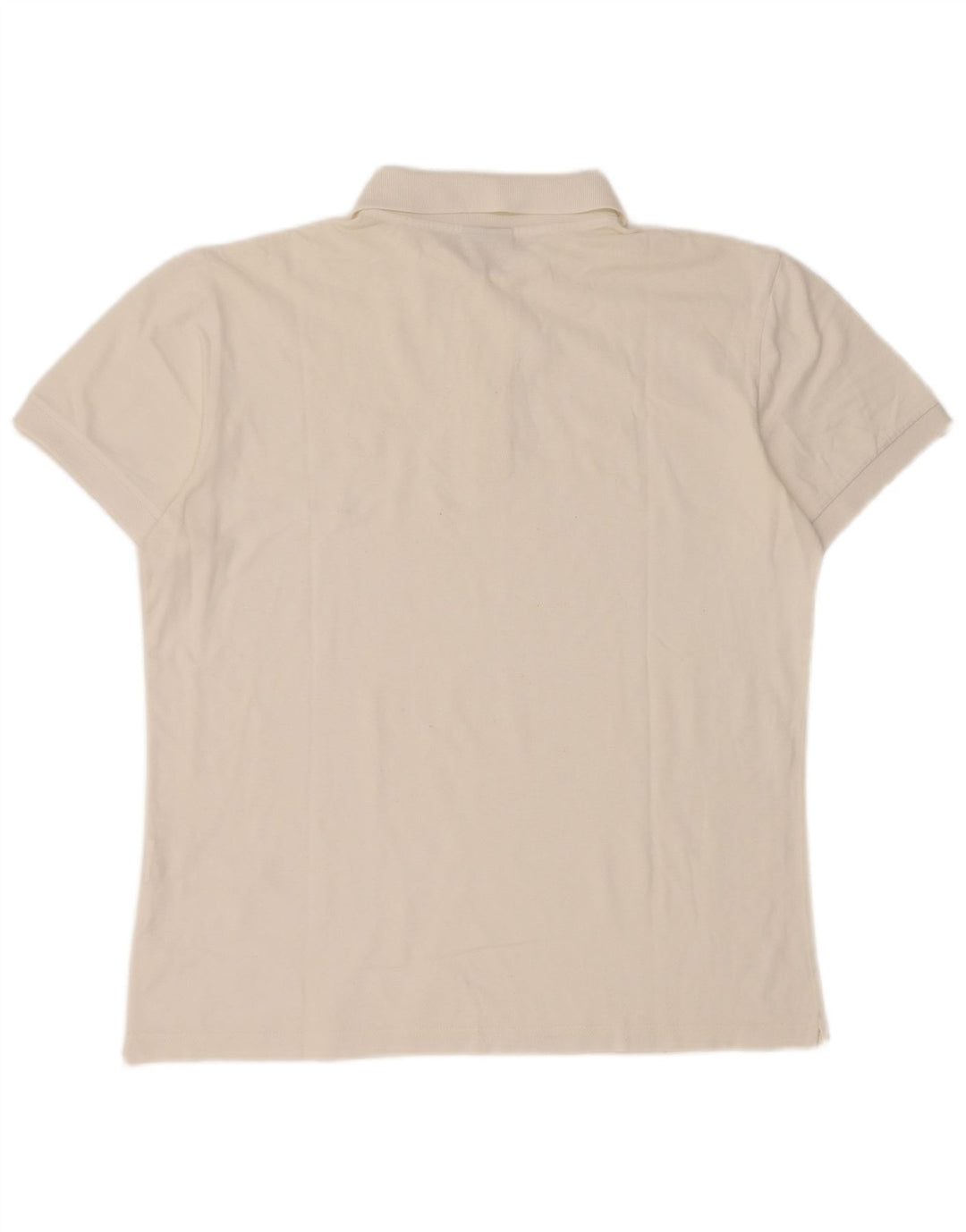 CONTE OF FLORENCE Mens Polo Shirt Medium White Cotton